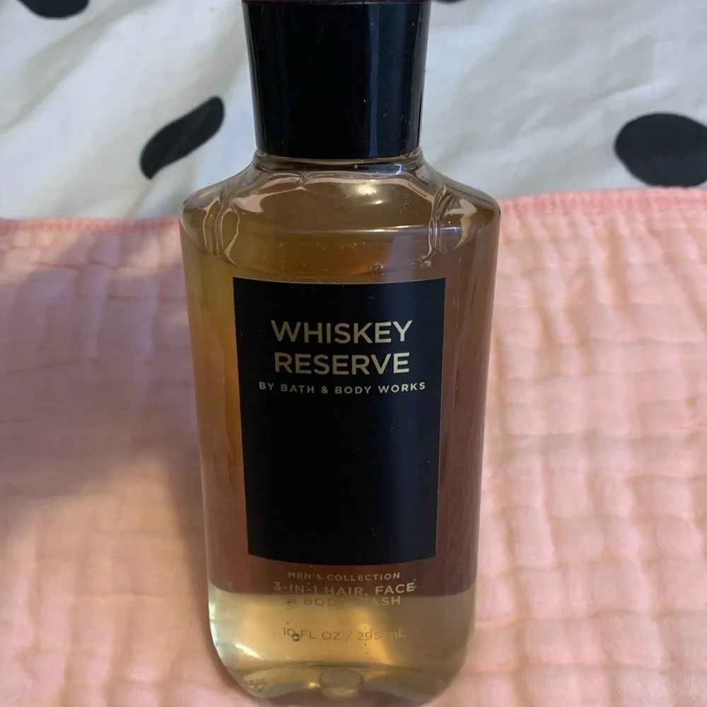 Whiskey reserved by Bath and body Works body wash men’s